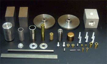 Einzelteile des Heißluftmotor